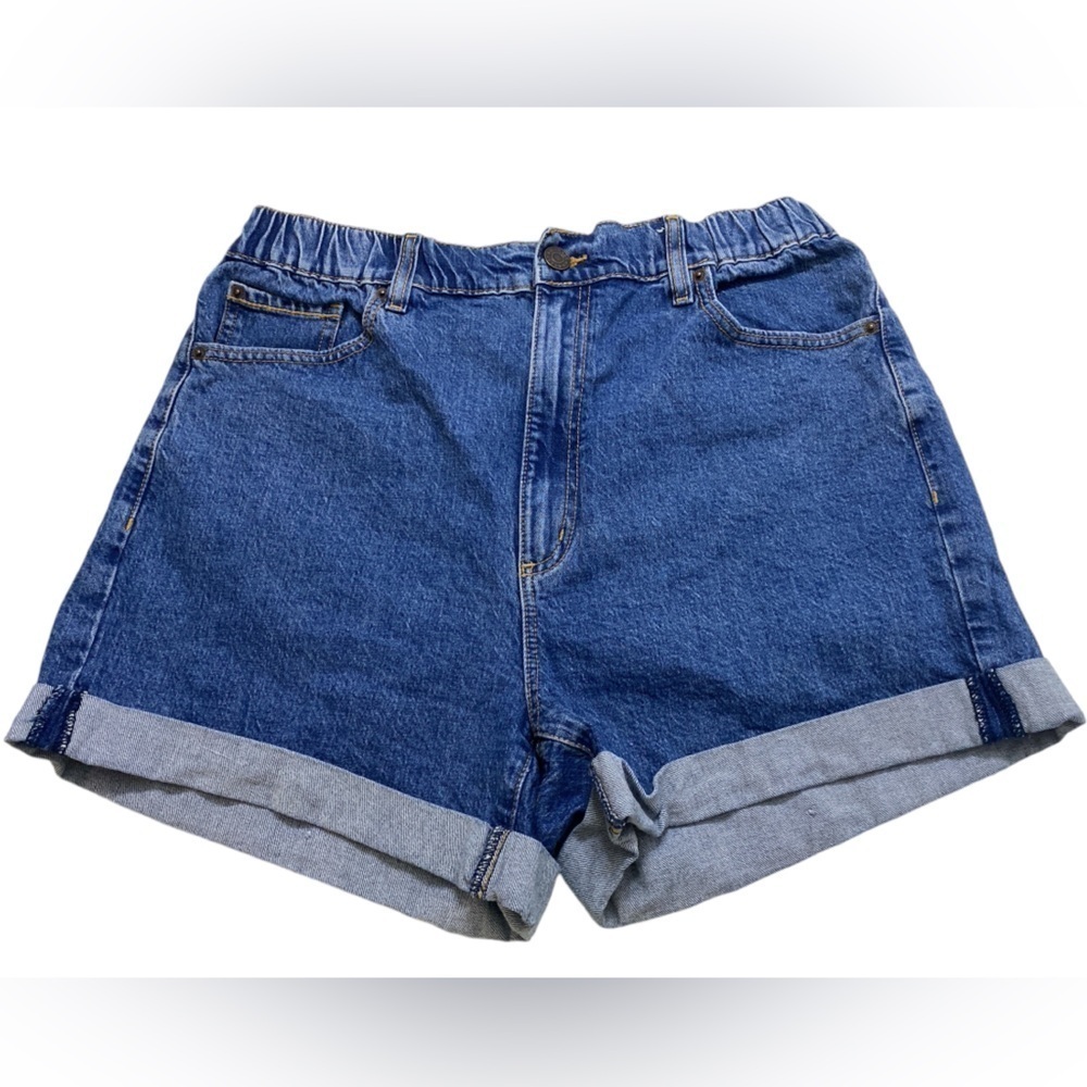 Garage - 80s Mom paper bag waist denim shorts